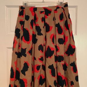 Leopard print skirt, high waist with pockets!